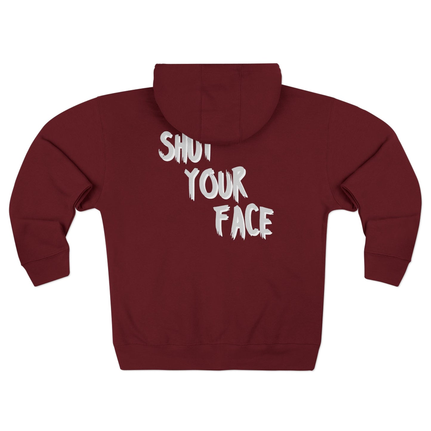 Zip Hoodie - FaceShut Logo with ShutYourFace Design