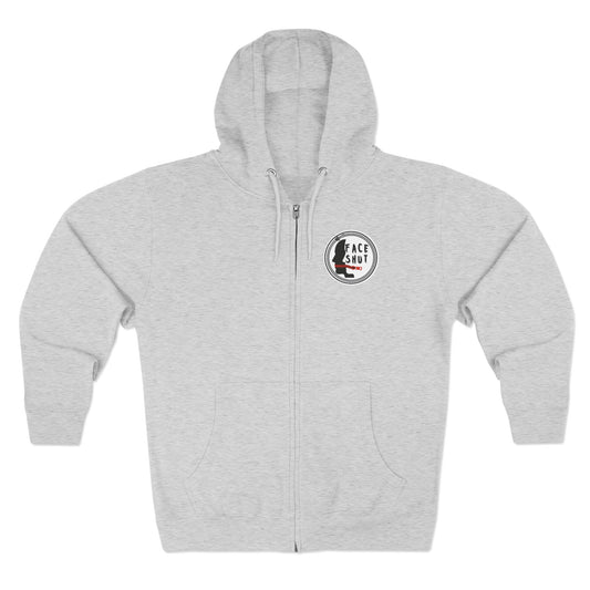 Zip Hoodie - FaceShut Logo with ShutYourFace Design