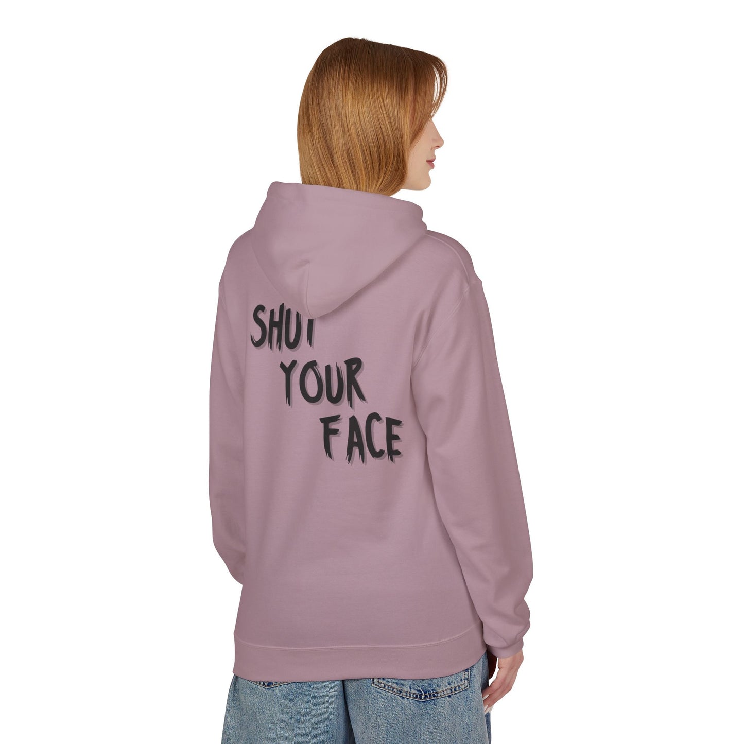 Shut Your Face Hoodie — Bold Graphic Statement Pullover