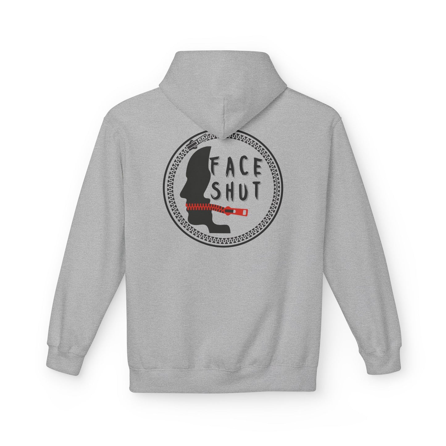 Shut Your Face Hoodie — Bold Graphic Slogan Pullover