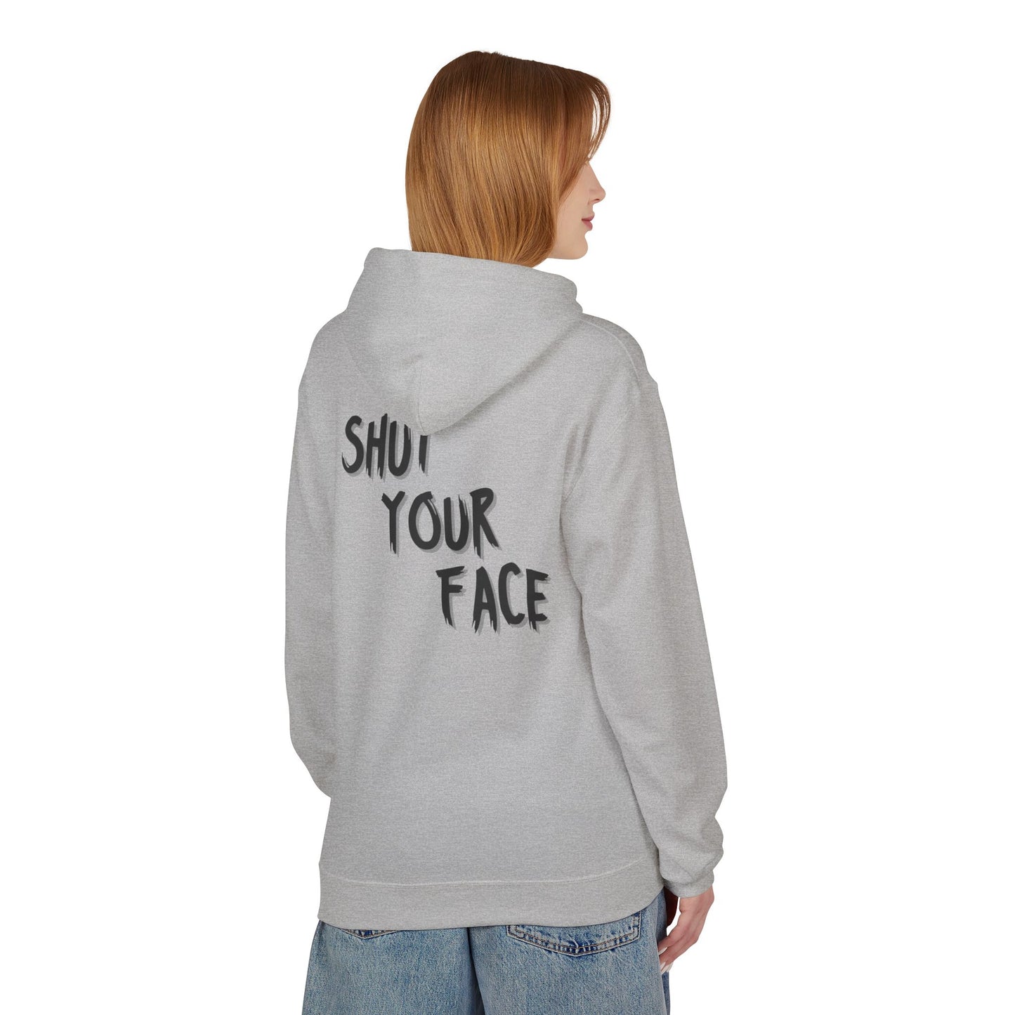 Shut Your Face Hoodie — Bold Graphic Statement Pullover