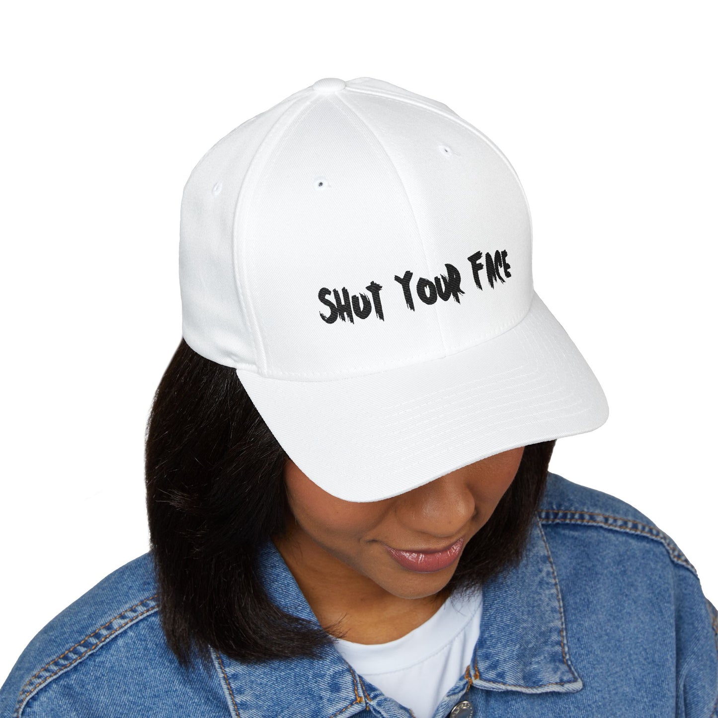 Embroidered 'Shut Your Face' Structured Cap