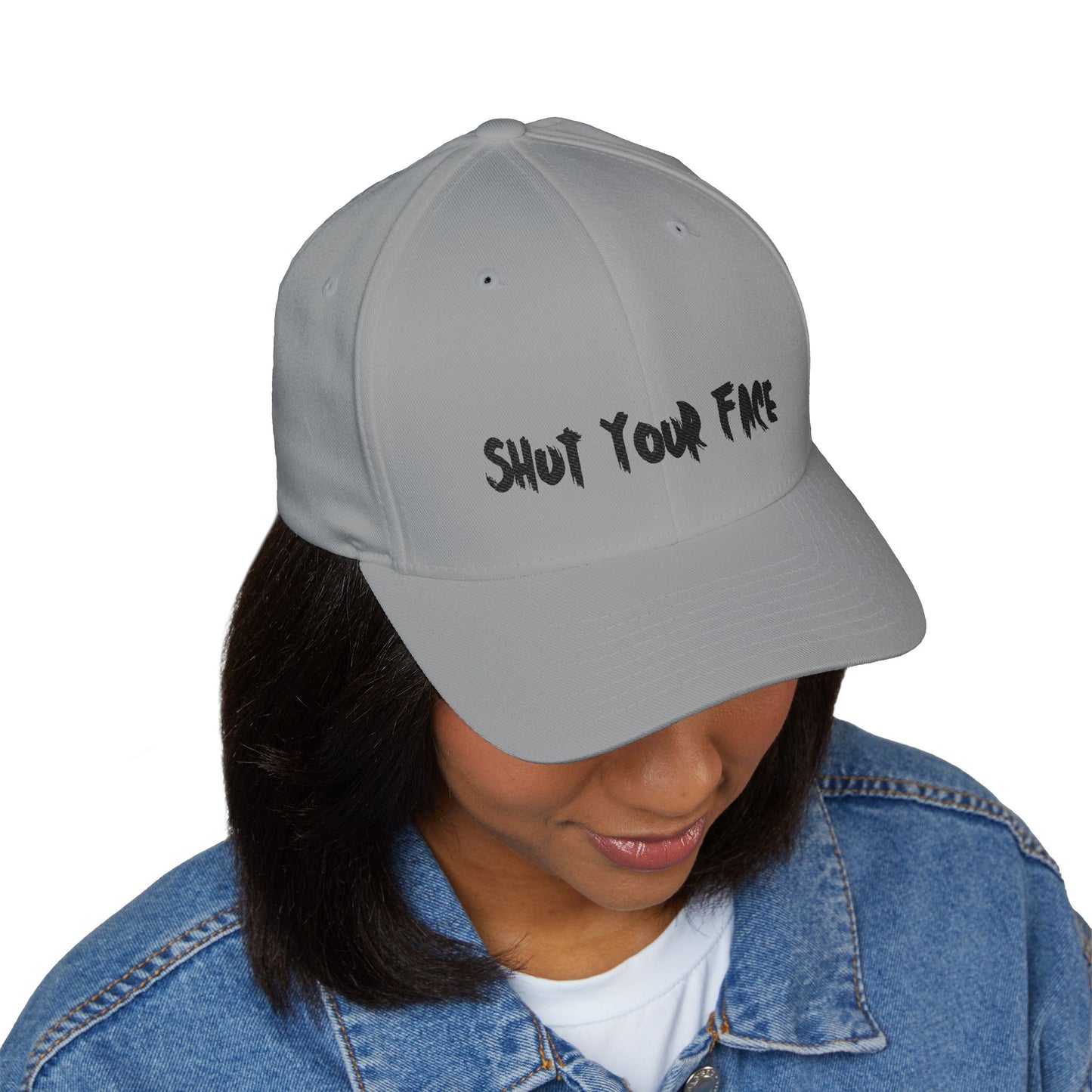 Embroidered 'Shut Your Face' Structured Cap