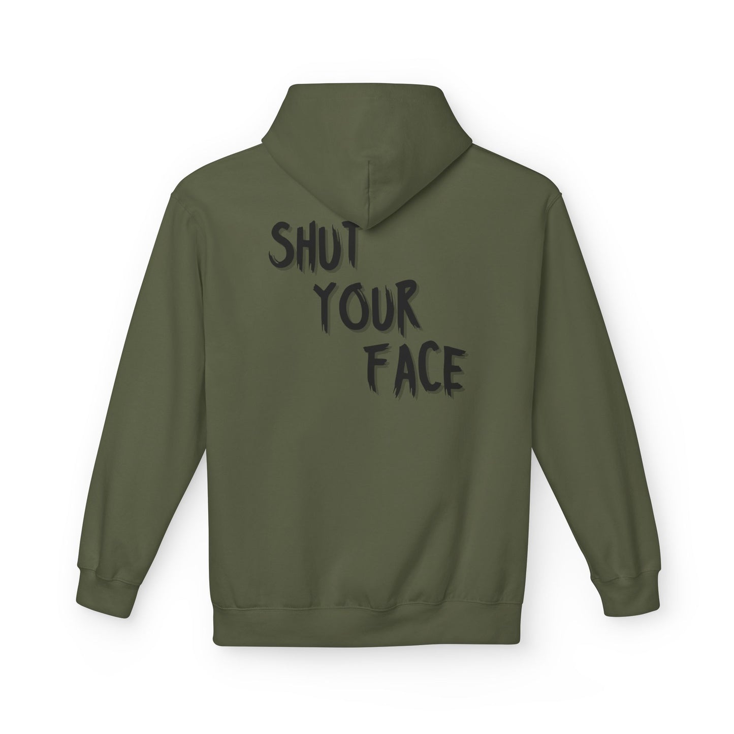 Shut Your Face Hoodie — Bold Graphic Statement Pullover