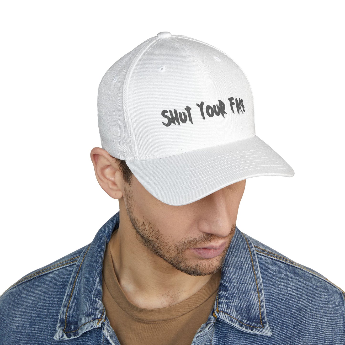 Embroidered 'Shut Your Face' Structured Cap