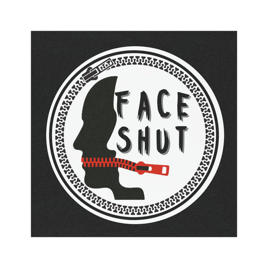 Face Shut Car Decal / Magnet