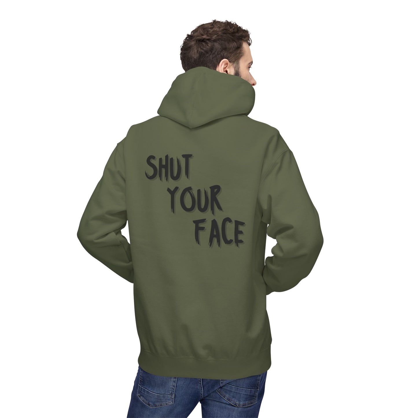 Shut Your Face Hoodie — Bold Graphic Statement Pullover