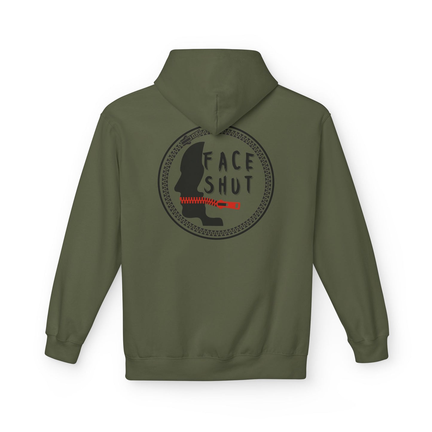 Shut Your Face Hoodie — Bold Graphic Slogan Pullover
