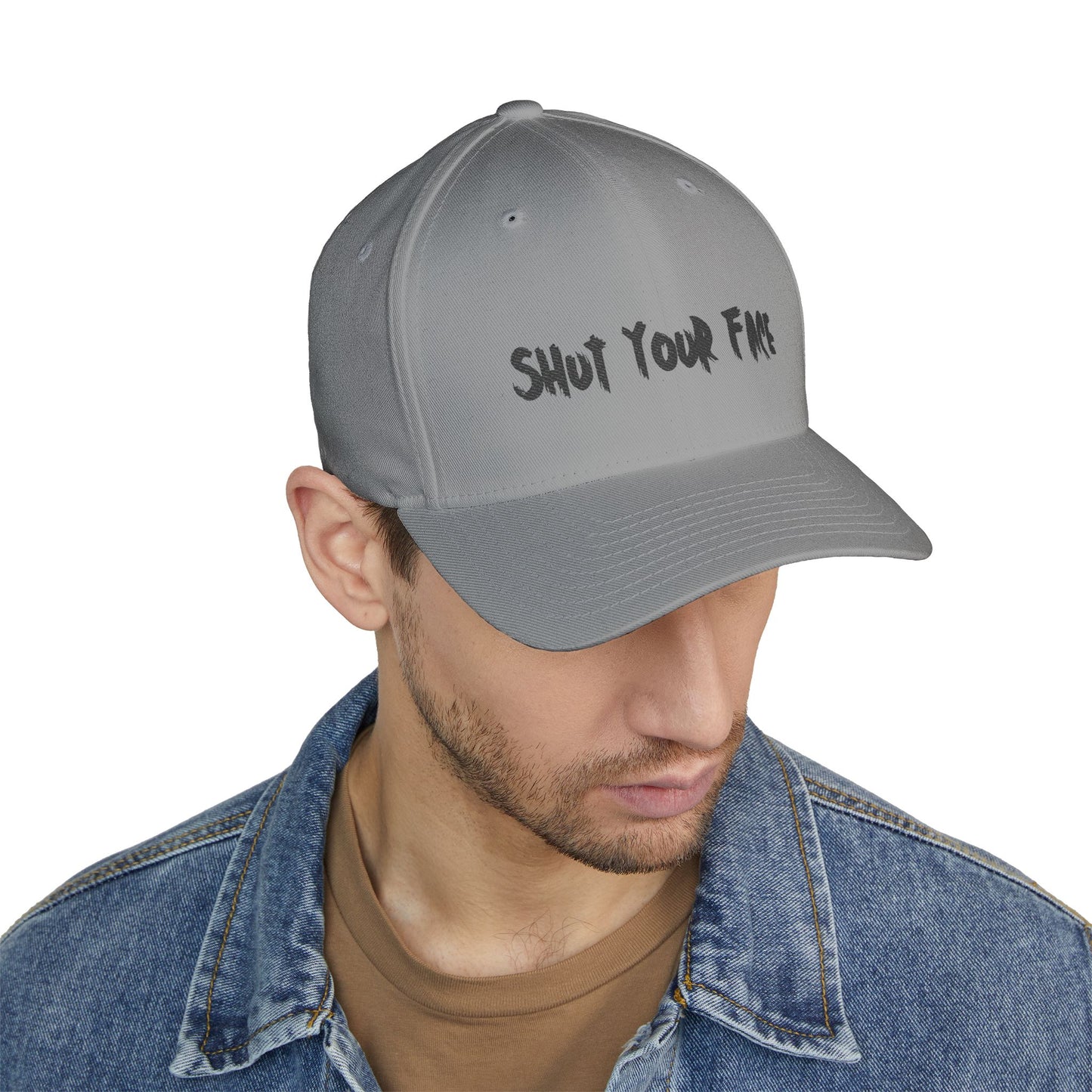 Embroidered 'Shut Your Face' Structured Cap