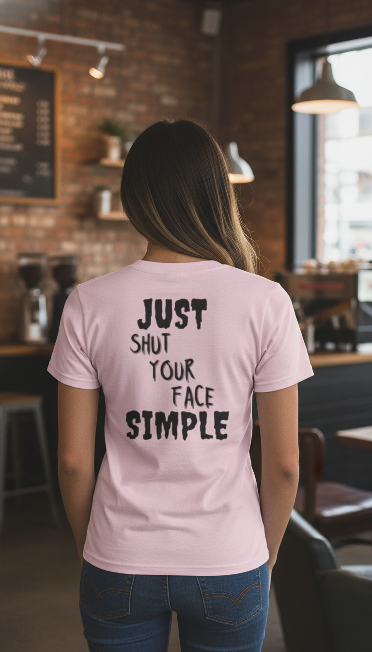 "Just Shut Your Face Simple" Tee