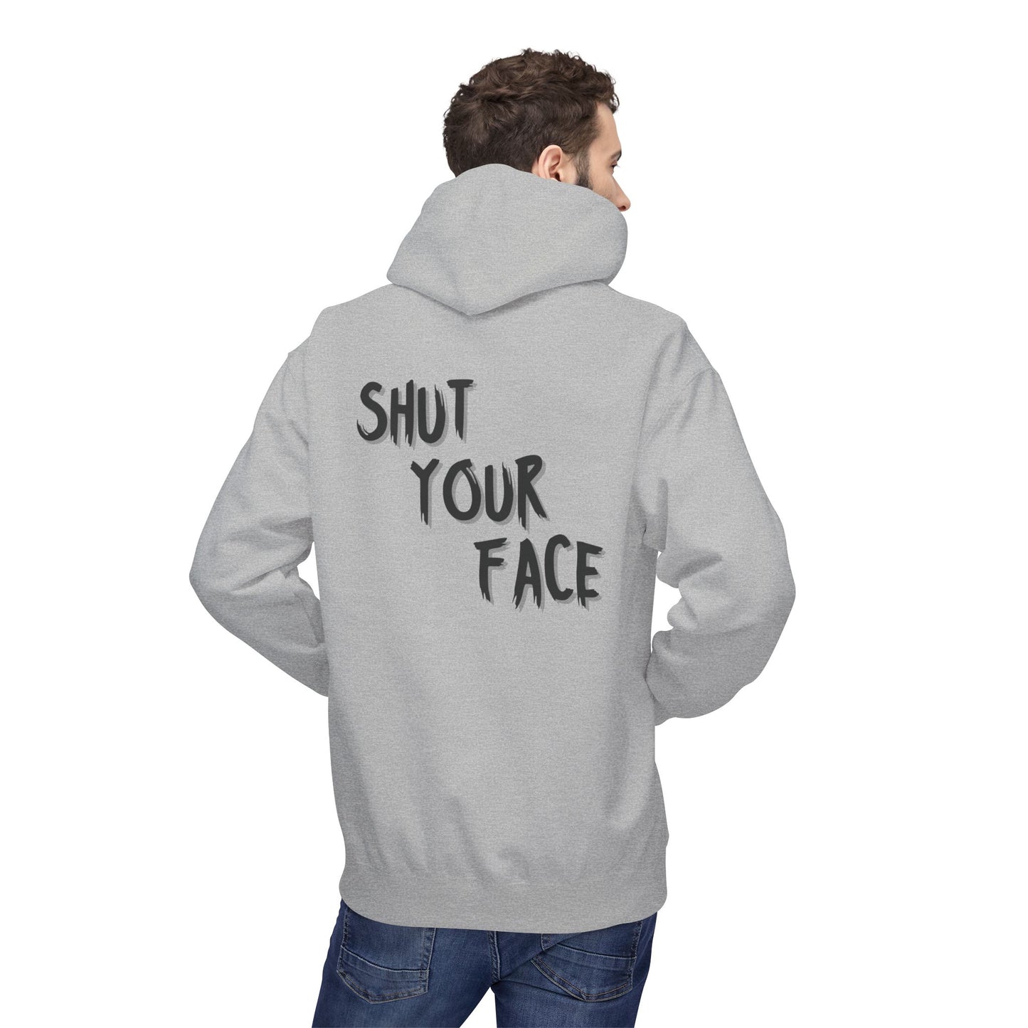 Shut Your Face Hoodie — Bold Graphic Statement Pullover