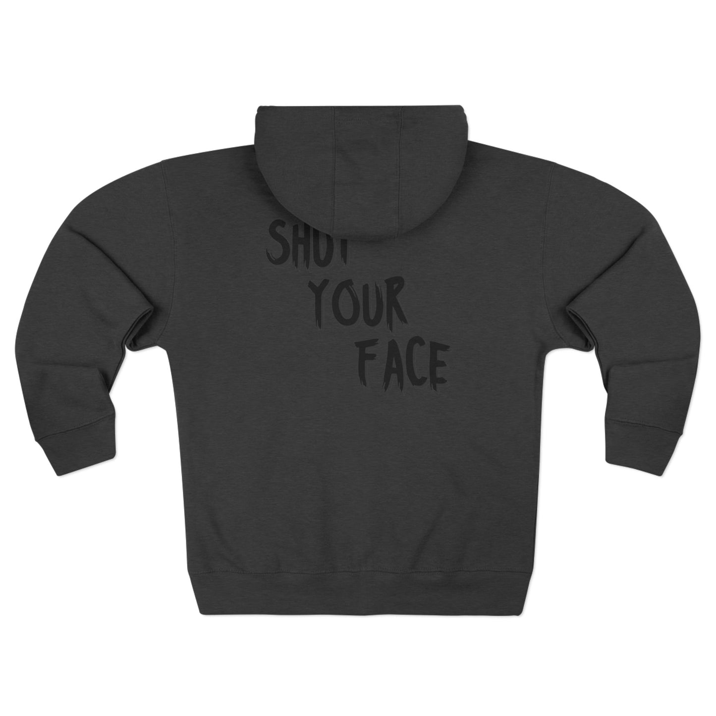Unisex Zip Hoodie - Bold ShutYourFace Design - FaceShut Logo