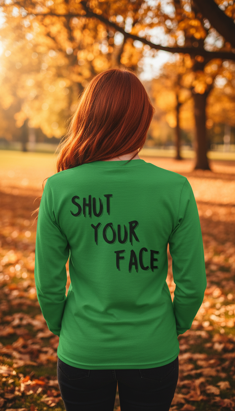 Face Shut Long Sleeve Tee