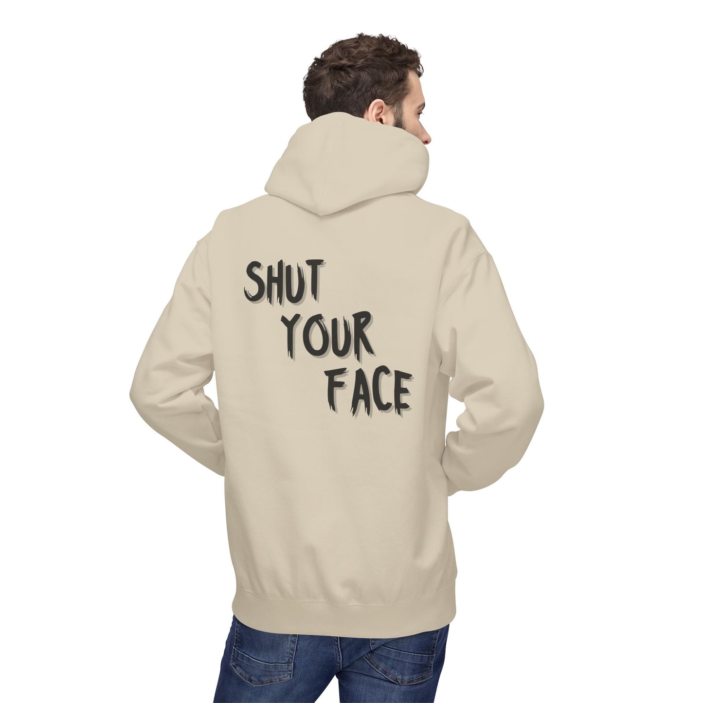Shut Your Face Hoodie — Bold Graphic Statement Pullover
