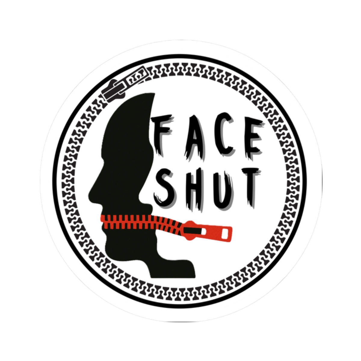 Face Shut Logo – Vinyl Sticker