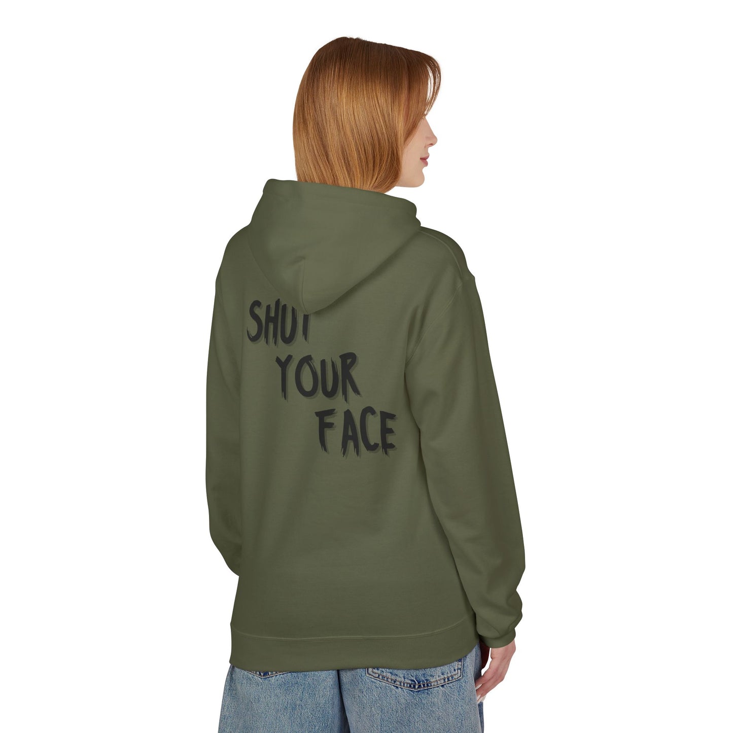 Shut Your Face Hoodie — Bold Graphic Statement Pullover