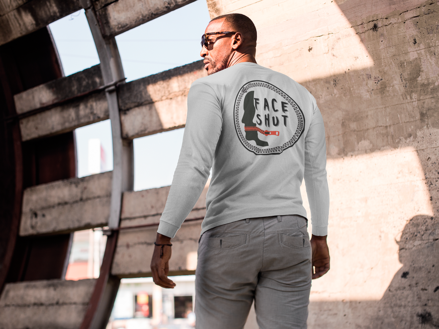 Face Shut Long Sleeve Tee