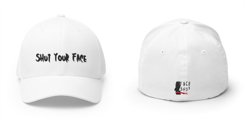 Embroidered 'Shut Your Face' Structured Cap