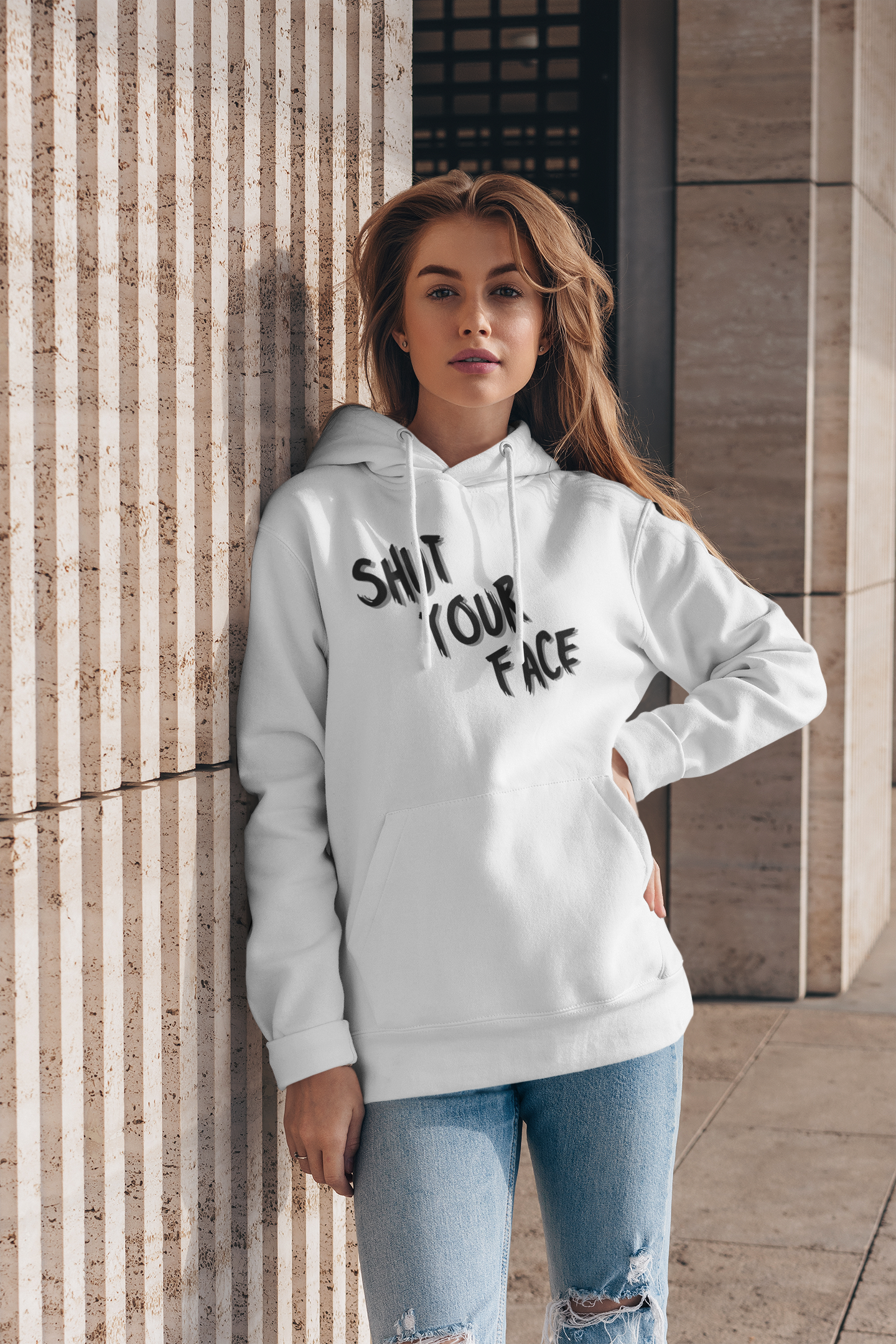 Shut Your Face Hoodie — Bold Graphic Streetwear Pullover